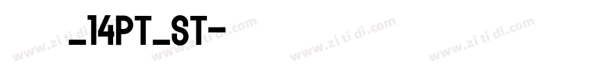 瀹嬩綋_14pt_st字体转换