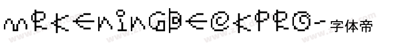 MrKeningbeckPro字体转换