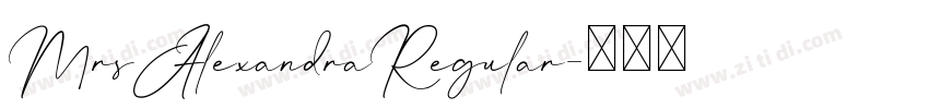 MrsAlexandraRegular字体转换