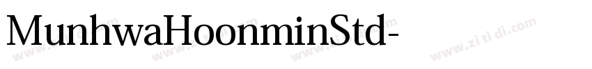 MunhwaHoonminStd字体转换