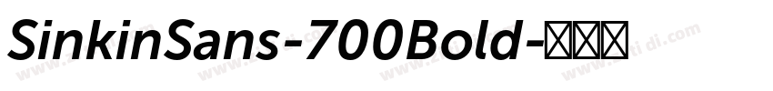 SinkinSans-700Bold字体转换