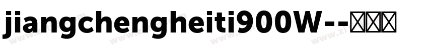 jiangchengheiti900W-字体转换
