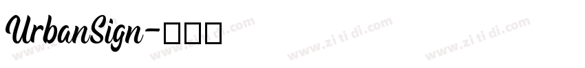 UrbanSign字体转换