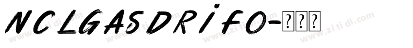NCLGasdrifo字体转换