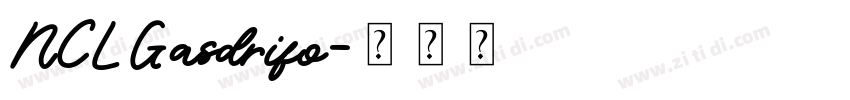 NCLGasdrifo字体转换
