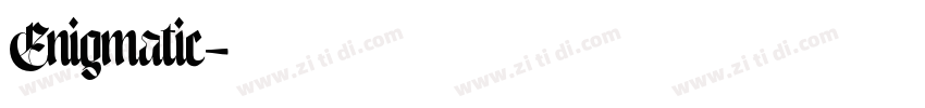 Enigmatic字体转换