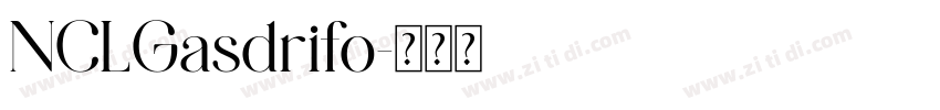 NCLGasdrifo字体转换