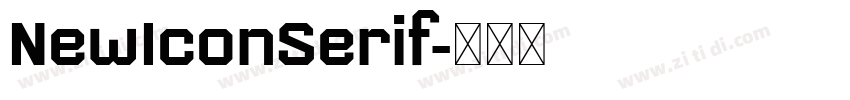 NewIconSerif字体转换