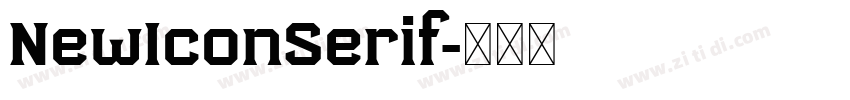 NewIconSerif字体转换
