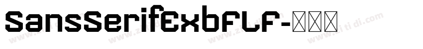 SansSerifExbFLF字体转换