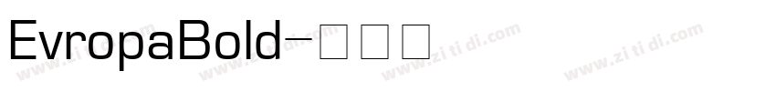 EvropaBold字体转换