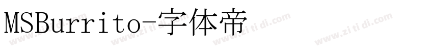 MSBurrito字体转换