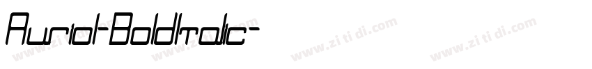 Auriol-BoldItalic字体转换