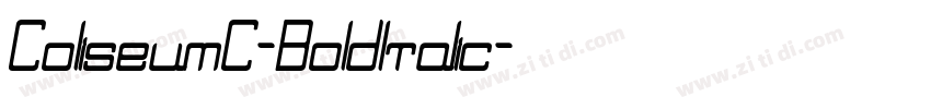 ColiseumC-BoldItalic字体转换 ColiseumC-BoldItalic字体转换