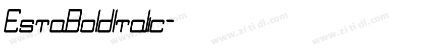 EstaBoldItalic字体转换