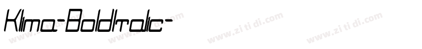Klima-BoldItalic字体转换 Klima-BoldItalic字体转换