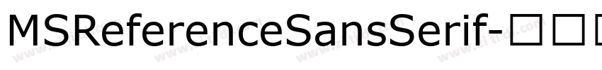 MSReferenceSansSerif字体转换