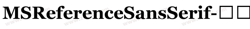 MSReferenceSansSerif字体转换