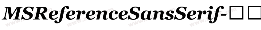 MSReferenceSansSerif字体转换