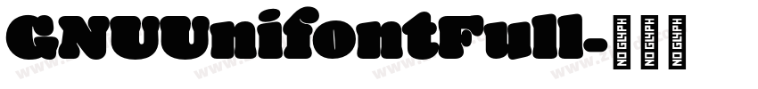 GNUUnifontFull字体转换