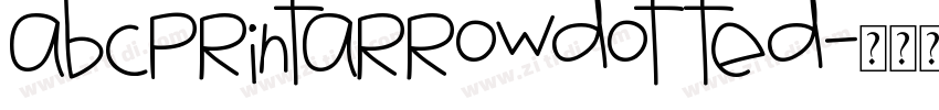 abcprintarrowdotted字体转换