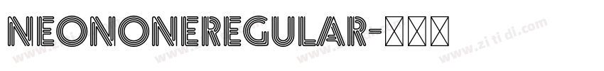 NeonOneRegular字体转换
