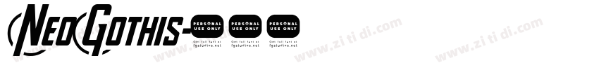 NeoGothis字体转换
