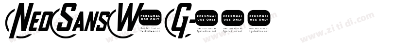 NeoSansW1G字体转换
