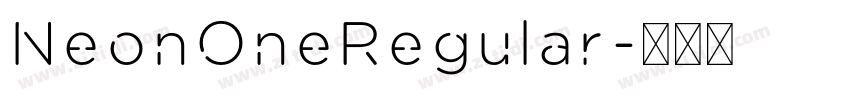 NeonOneRegular字体转换