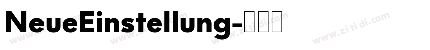NeueEinstellung字体转换 NeueEinstellung字体转换