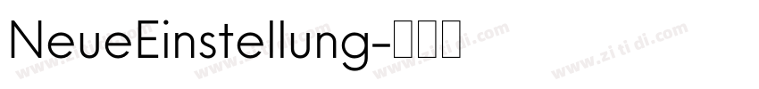 NeueEinstellung字体转换 NeueEinstellung字体转换