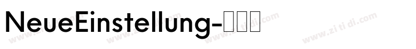 NeueEinstellung字体转换 NeueEinstellung字体转换