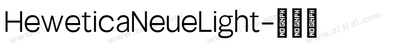 HeweticaNeueLight字体转换