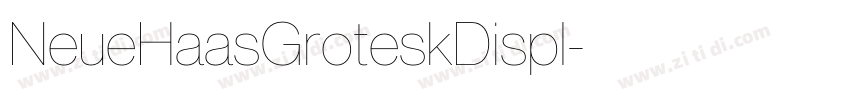 NeueHaasGroteskDispl字体转换