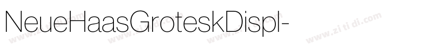 NeueHaasGroteskDispl字体转换