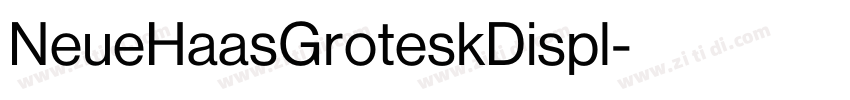NeueHaasGroteskDispl字体转换