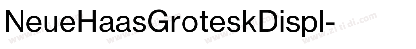 NeueHaasGroteskDispl字体转换