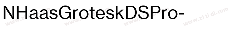 NHaasGroteskDSPro字体转换