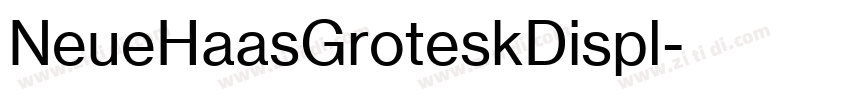 NeueHaasGroteskDispl字体转换