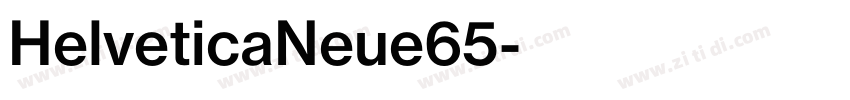 HelveticaNeue65字体转换