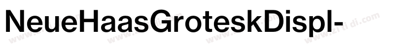 NeueHaasGroteskDispl字体转换
