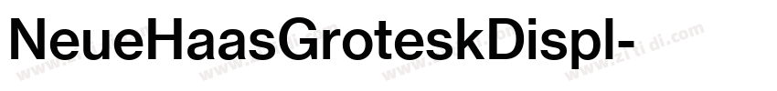 NeueHaasGroteskDispl字体转换