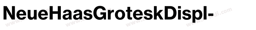 NeueHaasGroteskDispl字体转换