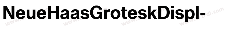 NeueHaasGroteskDispl字体转换