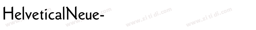 HelveticalNeue字体转换