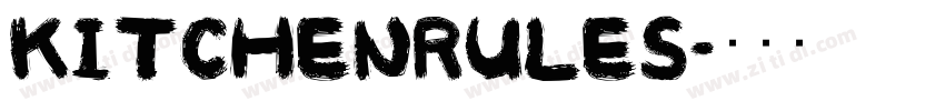 KitchenRules字体转换