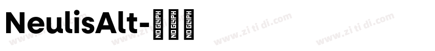 NeulisAlt字体转换
