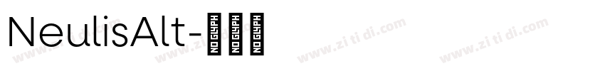 NeulisAlt字体转换