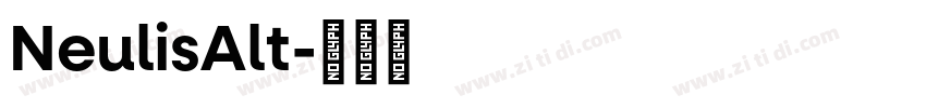 NeulisAlt字体转换