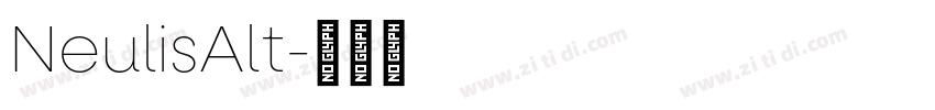 NeulisAlt字体转换